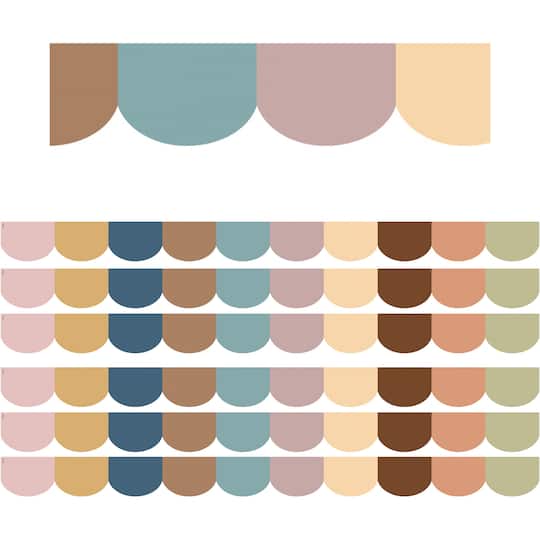 Teacher Created Resources Everyone is Welcome Scalloped Die-Cut Border Trim, 210ft.